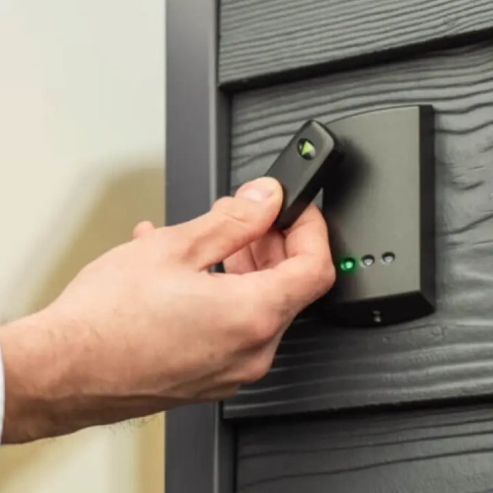 Install door access control system