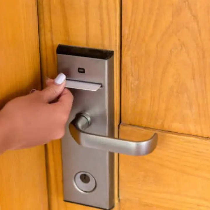 key card door lock installation